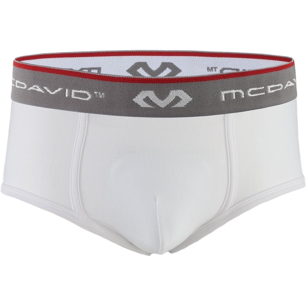 McDAVID Kids' Classic Brief with Flex Cup - White, Peewee L